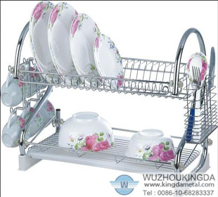 Two layer design dish rack