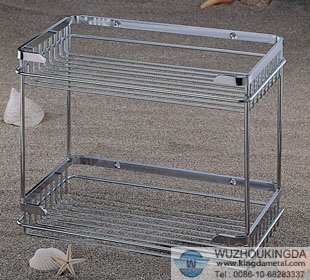 2-tier bathroom rack