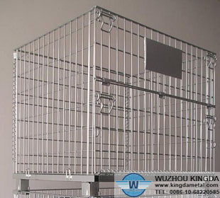 Collapsible steel basket