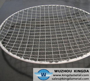 Crimped wire mesh barbecue net