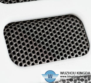 Etched speaker mesh