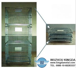 Folding Wire Mesh Container