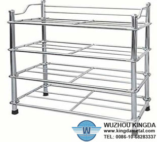 Four Layers Multi-function Removable Stainless Steel Shoe Rack