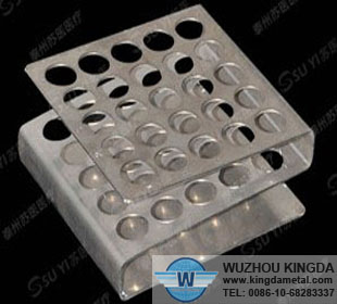 Hospital metal test tube rack