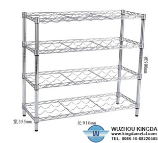 Kitchen wire mesh rack