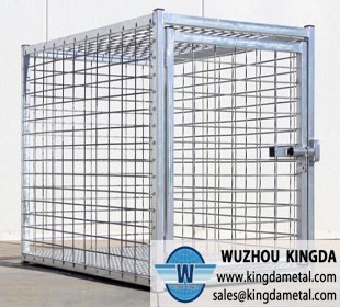 Large stainless dog cage