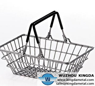 Low carbon steel wire shopping basket