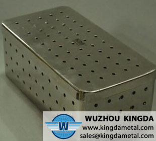 Medical perforated sterilization basket