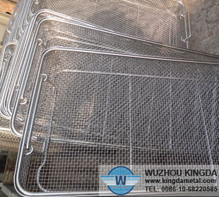 Medical stainless steel disinfecting basket