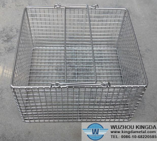 Metal baskets with handles