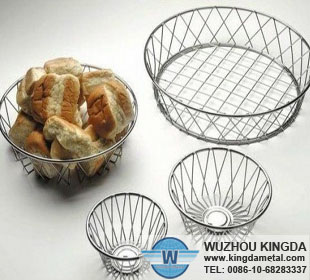 Metal bread basket