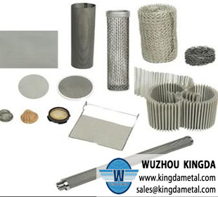 Metal mesh strainer filters