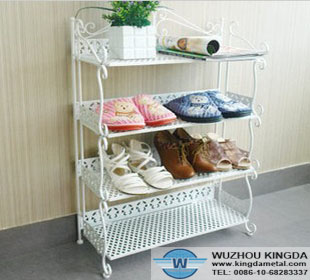 Metal shoe rack