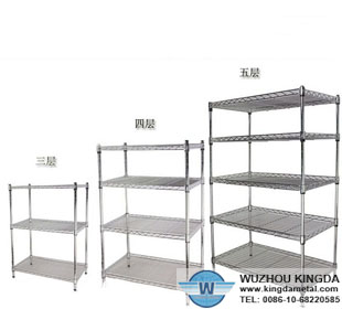 Metal storage shelving units