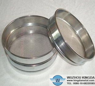 Metal woven wire mesh test sieve