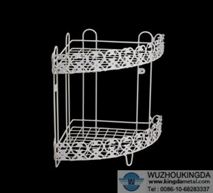 PVC coated bathroom corner rack