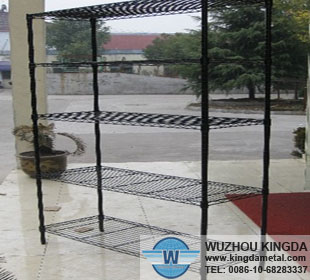 PVC coated shelves