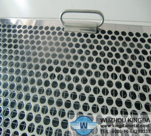 Perforated mesh grease filter