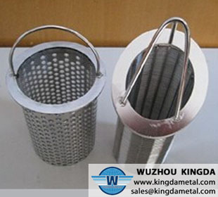 Perforated stainless filter baskets