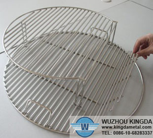 Round barbecue grill mesh