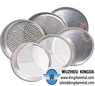 Round mesh test sieve