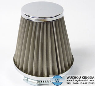 Stainless mesh cone air filter