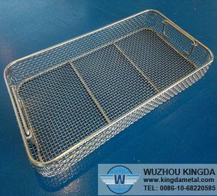 Stainless steel hospital cleaning basket