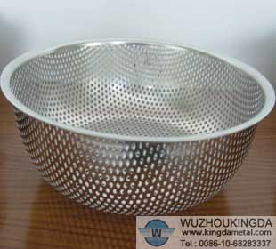 Stainless steel perforated colander