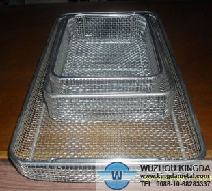 Stainless steel wire mesh tray