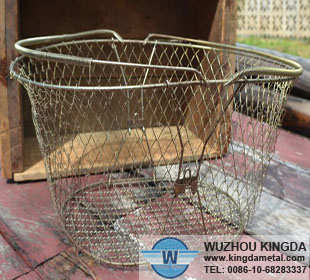 Vintage wire basket
