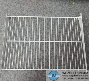 Vinyl coated wire tray for freezer