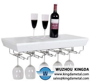 Wall mounted wine rack