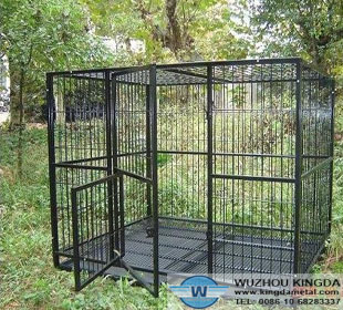 Welded wire dog cages