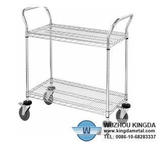 Wire Rack Shelving with Wheels