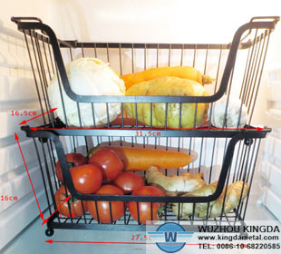 Wire baskets pantry