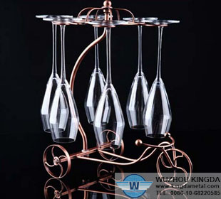 Wire champagne flute holder