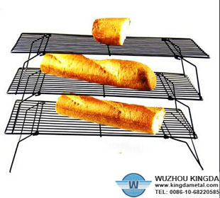 Wire cookie cooling rack coated