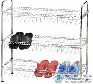 Wire mesh shoe rack