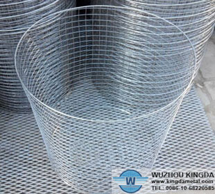 Wire waste mesh baskets