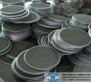 Woven mesh disc