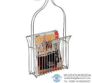 Bathroom wall magazine rack