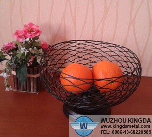 Black iron fruit bowls
