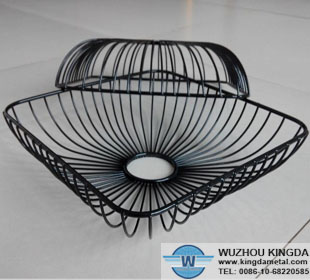 Black wire fruit basket