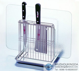 Chopping board and knife rack