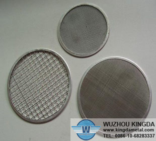 Closed edge wire mesh filter disc