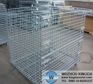 Collapsible mesh cage