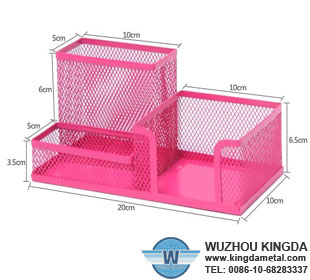 Desk organizer wire mesh