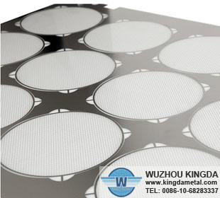 Etched stainless steel speaker mesh