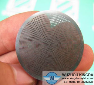 Etching metal earphone mesh