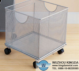File storage boxes metal mesh